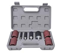 Sanding Drum Sleeve Kit | 4 Sizes for Wood Polishing & Metal Grinding | 80/120 Grit Abrasive Sleeves for Woodworking/DIY/Carving | with Storage Box