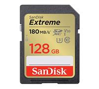 SanDisk 128GB Extreme, Tarjeta de memoria, SDHC, hasta 180 MB/s + RescuePro Deluxe Class 10 U3 V30