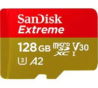 SanDisk 128GB Extreme tarjeta microSDXC para juegos para móviles hasta 190 MB/s con Clase A2 de rendimiento de las aplicaciones UHS-I Class 10 U3 V30
