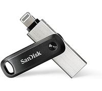 SanDisk 128GB iXpand Flash Drive Go with Lightning and USB 3.0 connectors, for i
