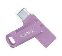 SanDisk 128GB Ultra Dual Drive Go, Memoria Flash USB Type-C con Conectores USB Type-C y Type-A Reversibles, con hasta 400 MB/s para Smartphones, tabletas, Macs y Ordenadores , Lavender