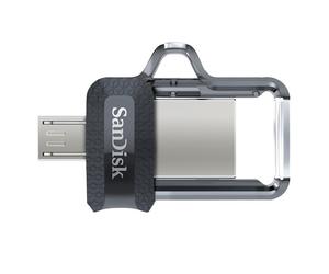 SanDisk 173384 unidad flash USB 32 GB USB Type-A / Micro-USB Negro, Transparente