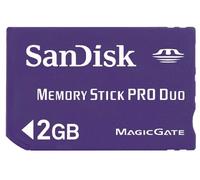 Sandisk 2GB Memory Stick Pro Duo Memoria Flash - Tarjeta de Memoria (2 GB, Azul)