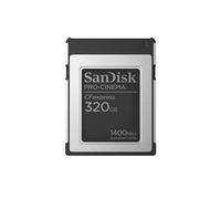 SanDisk 320 GB Pro-Cinema CFexpress Tarjeta Type B, para Grabar vídeos 8K impecables, con una Velocidad de hasta 1700 MB/s y Resistencia a caídas de hasta 1 Metro