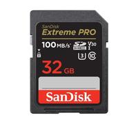 SANDISK EXTREME PRO 32GB SDHC MEMORY CARD + 2 YRS RESCUEPRO DELUXE UP TO 100MB/S & 90MB/S READ/WRITE SPEEDS, UHS-I, CLASS 10 SDSDXXO-032G-GN4IN
