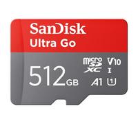 SanDisk 512GB Ultra Go Tarjeta Micro SDXC + Adaptador SD, para Smartphones y tabletas Android, hasta 150 MB/s, Video Full HDD, V10, El Rendimiento A1, UHS-I, Class 10, U1, para Amazon