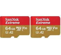 SanDisk 64 GB Extreme tarjeta de memoria microSDXC para drones y cámaras de acción+adaptador SD+RescuePRO Deluxe, hasta 170 MB/s, Clase A2 de rendimiento de las aplicaciones, UHS-I, Class 10, U3 y V30