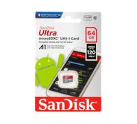 SanDisk 64 GB Ultra® MicroSDXC 120 MB/s A1 Class 10 UHS-I
