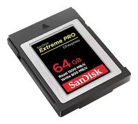 SanDisk 64GB Extreme PRO tarjeta CFexpress Type B, hasta 1500 MB/s + RescuePro Deluxe, Grabación de vídeo RAW 4K