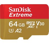 SanDisk 64GB Extreme tarjeta microSDXC para juegos para móviles hasta 170 MB/s con Clase A2 de rendimiento de las aplicaciones UHS-I Class 10 U3 V30