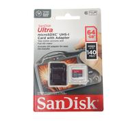 SanDisk 64GB Ultra Tarjeta Micro SD SDXC Con Adaptador Clase 10 U1 140MB/S