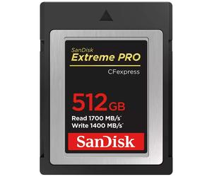 Sandisk CF express Extreme Pro 512GB 1700 / 1400MB/s Tipo B