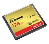 SanDisk Extreme 128 GB UDMA7 CompactFlash Card - Black/Gold