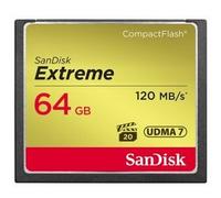 SanDisk Extreme, Compact Flash, 120 MB/s 64 GB