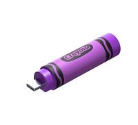 SANDISK Crayola USB-C Pendrive 64 GB (hasta 300MB/s lesen, USB Type-C, USB 3.2 Gen 1, SANDISK Memory Zone App, para teléfonos Inteligentes, tabletas y computadoras con USB-C) Vivid Violet