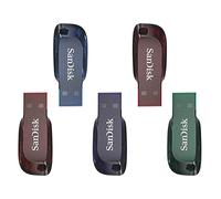SanDisk Cruzer Blade - Memoria USB 2.0, Pack 5 Unidades de Colores, 32GB