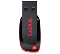SanDisk Cruzer Blade - Unidad Flash USB 2.0 Type-A (32 GB, Negro, Rojo) - Con Diseño Deslizante