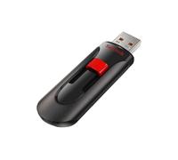 SanDisk Cruzer Glide 64 GB USB Flash Drive USB 2.0, Black & Red