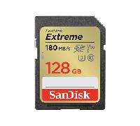 SanDisk Tarjeta de memoria SDXC Extreme V30 UHS-I U3, Clase 10 128 GB 180 MB/s