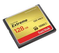 SanDisk Extreme 128 GB UDMA7 CompactFlash Card - Black/Gold