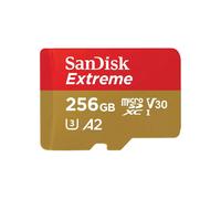 SanDisk 256GB Extreme tarjeta microSDXC para juegos para móviles hasta 190 MB/s con Clase A2 de rendimiento de las aplicaciones UHS-I Class 10 U3 V30