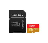 SanDisk Extreme 512GB - Tarjeta MicroSD + Adaptador