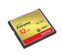 SanDisk SDCFXSB-032G-G46 - Tarjeta de Memoria Compact Flash de 32 GB (Velocidad de Lectura de 120 MB/s, Velocidad de Escritura de 85 MB/s, UDMA 7), Dorado