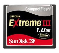 Sandisk Extreme III CompactFlash - Tarjeta de Memoria compacta (1 GB, 25 a 85ºC)