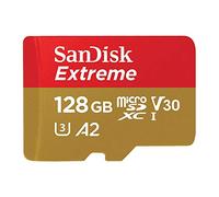 SanDisk Extreme Plus 128 GB microSDXC Memory Card + SD Adapter with A2 App Performance up to 170 MB/s, Class 10, U3, V30