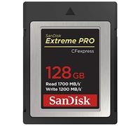 SanDisk Extreme PRO 128GB CF Express Card Type B, up to 1700MB/s, for RAW 4K video, Black