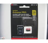 SanDisk Extreme Pro 128GB MicroSDHC A2 C10 V30 200MB/s SDSQXCD-128G-GN6MA +Adapt