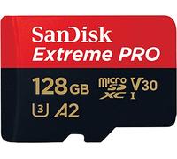 SanDisk Extreme PRO 128GB tarjeta microSDXC + adaptador SD + RescuePro Deluxe, hasta 200 MB/s, con Clase A2 de rendimiento de las aplicaciones UHS-I Class 10 U3 V30