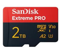 SanDisk 2TB Extreme Pro Tarjeta Micro SDXC + Adaptador SD (para Cámaras de acción, Drones, Smartphones, Velocidad hasta 250 MB/s, 5K, 4K UHD) El Rendimiento A2, RescuePRO Deluxe, UHS-I, U3, V30