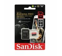 SanDisk Extreme Pro 64GB Microsdxc UHS-I Memory Card Con Adaptador SD A2 -ru