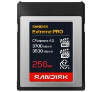SANDISK Extreme Pro CFexpress 4.0 Tarjeta Type B 256 GB (PCIe Gen4, Velocidades de Lectura hasta 3700 MB/s, VPG800/400, Compatibilidad con una Variedad de cámaras cinematográficas y sin Espejo)