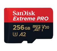 SanDisk Extreme Pro micro SDXC UHS-I, U3, V30, A2, C10+ Adaptador SD 256 GB 200 MB/s