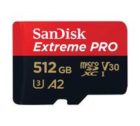 SanDisk Extreme Pro MicroSD 512GB V30 A2 R200/W90 con adaptador