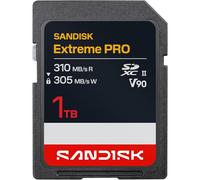 SANDISK Extreme Pro SD UHS-II V90 Tarjeta 1 TB (velocidades de Lectura de hasta 310 MB/s, Velocidades de Escritura de hasta 305 MB/s, Funciona con cámaras réflex y sin Espejo)