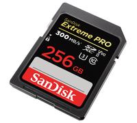 SanDisk Extreme Pro 256 GB SDXC Tarjeta, UHS-II, Velocidad de Lectura con hasta 300 MB/s, Velocidad de Escritura 300 MB/s, V90, Grabación de vídeo en 8K cinematográfica
