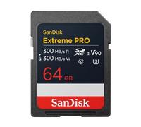 SanDisk Extreme Pro SDXC V90 300 MB/s UHS-II (lectura/escritura) 64 GB