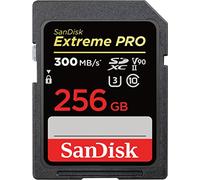 SanDisk Extreme PRO - Targeta de Memoria SDXC de 256GB, hasta 300MB/s, UHS-II, Class 10, V90, U3