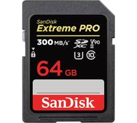 SanDisk Extreme PRO - Targeta de Memoria SDXC de 64GB, hasta 300MB/s, UHS-II, Class 10, V90, U3