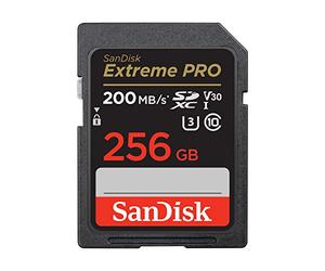 SanDisk Extreme PRO Tarjeta SD 256 GB SDXC, SD Card 4k UHD, UHS-I, V30, hasta 200 MB/s, SanDisk QuickFlow Technology, Software de recuperación de datos RescuePRO Deluxe, Class 10, U3