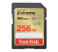 SanDisk Extreme SDXC Tarjeta SD 256 GB (SD Card UHS-I, V30, hasta 180 MB/s, Soft