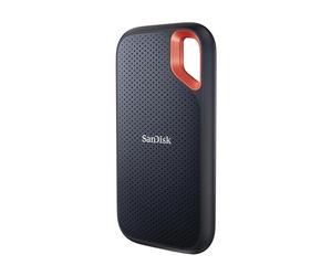 SanDisk Extreme SSD Externo Portátil 2 TB (Disco duro externo SSD con velodidad de lectura de hasta 1050 MB/s, 1000 MB/s de escritura, Clasificación IP65 de resistencia al agua y al polvo) Negro