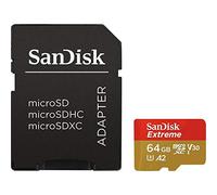 SanDisk Extreme - Tarjeta de memoria microSDXC para cámaras de acción de 64 GB con hasta 160 MB/s, Class 10, U3 y V30