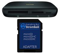 SanDisk ImageMate PRO Lector/grabador de tarjetas múltiples USB-C para SDHC, SDXC, MicroSD, tarjetas CF - UHS-I, UHS-II, 3.0 (SDDR-A631-GNGNN) Paquete con (1) Adaptador Micro SD a SD de Stromboli