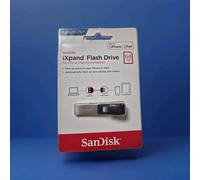 SanDisk iXpand Flash Drive, 64GB, Para iPhone Y iPad, Negro/Plata. Nuevo Ovp