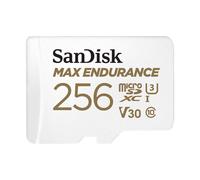 SanDisk microSDXC MAX ENDURANCE 256 GB + adaptador SD - 100 MB/s, U3 V30, 120000 h vídeo Full HD/4K