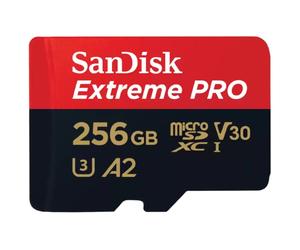 Sandisk MicroSDXC Extreme Pro 256GB 200mb/s U3 V30 A2